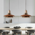 Layered Walnut Wood Pendant Light – view 2 | BROKLEN
