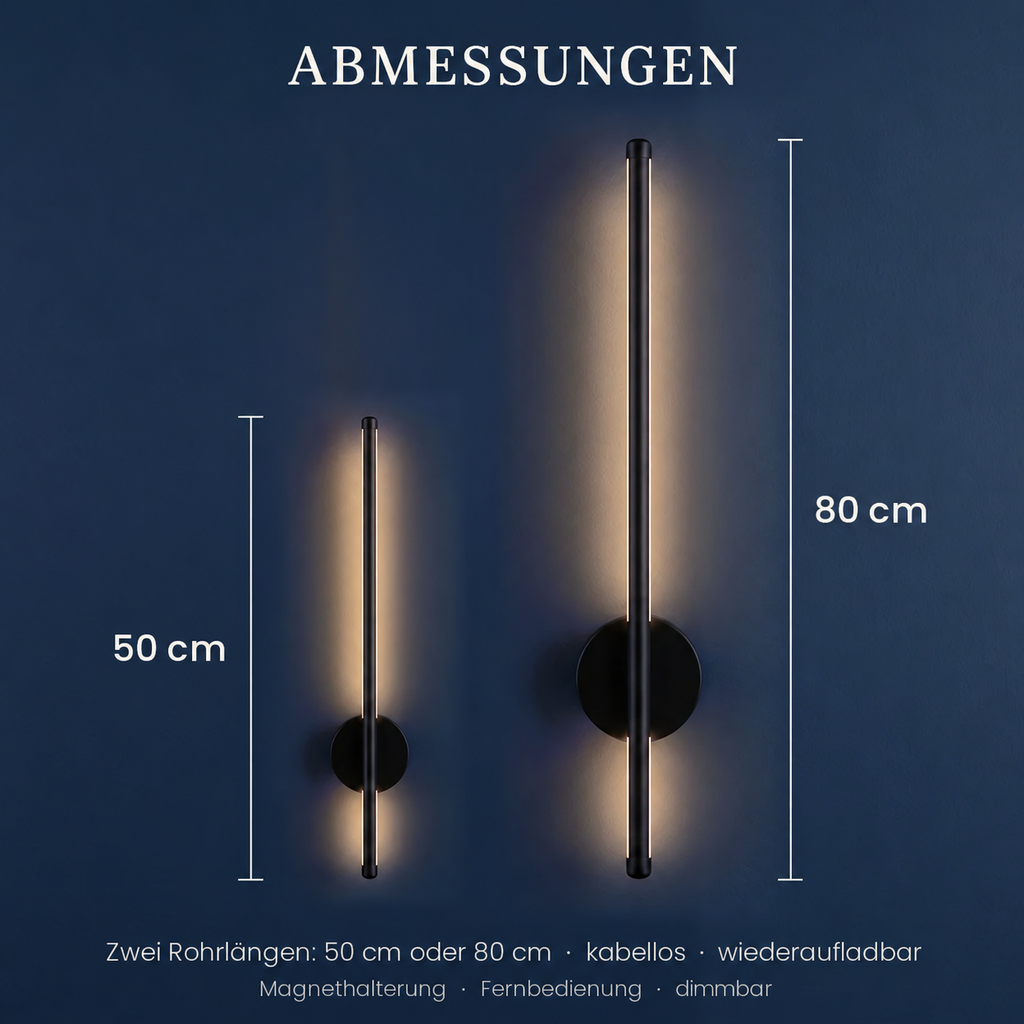 Cordless Rechargeable LED Wall Light, Magnetic Mount – view 9 | BROKLEN