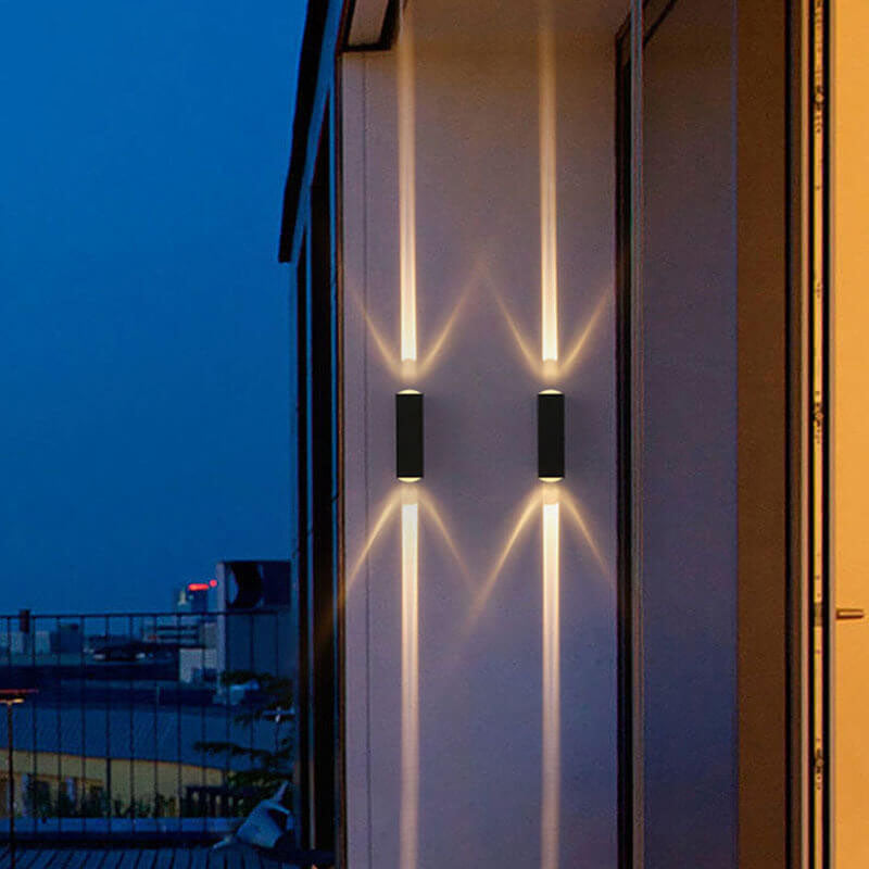Scandi Outdoor Wall Light with Up and Down Illumination