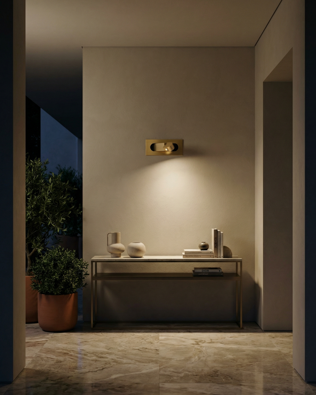 Minimalist Semi Circle Wall Light for Bedroom