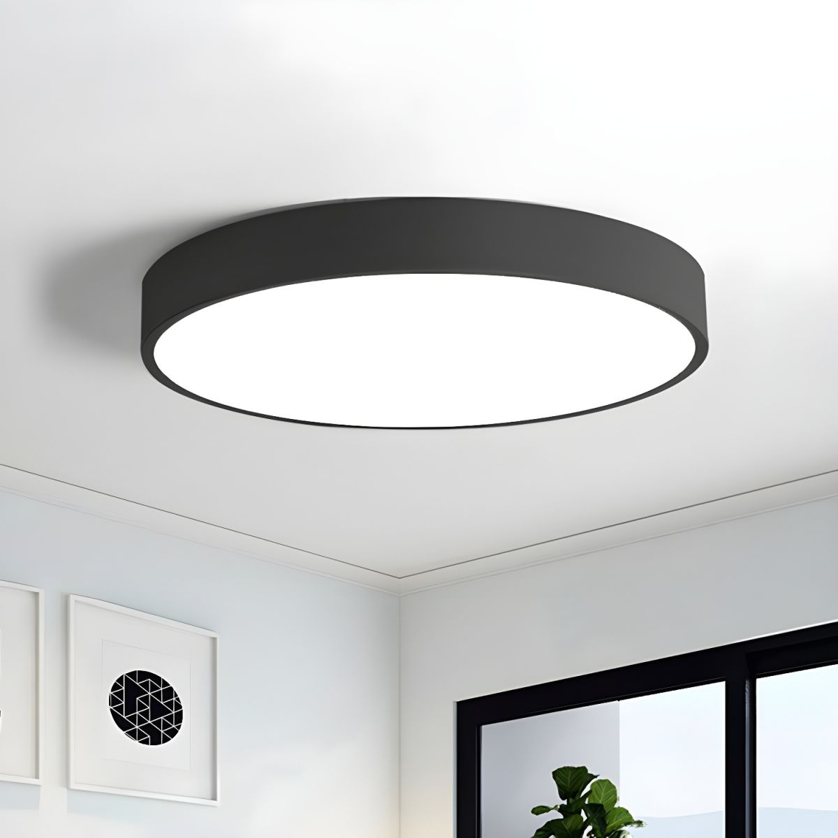 Slim Nordic LED Flush Mount Ceiling Light