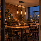 Industrial Wood Beam 3-Light Pendant, E27 – view 10 | BROKLEN