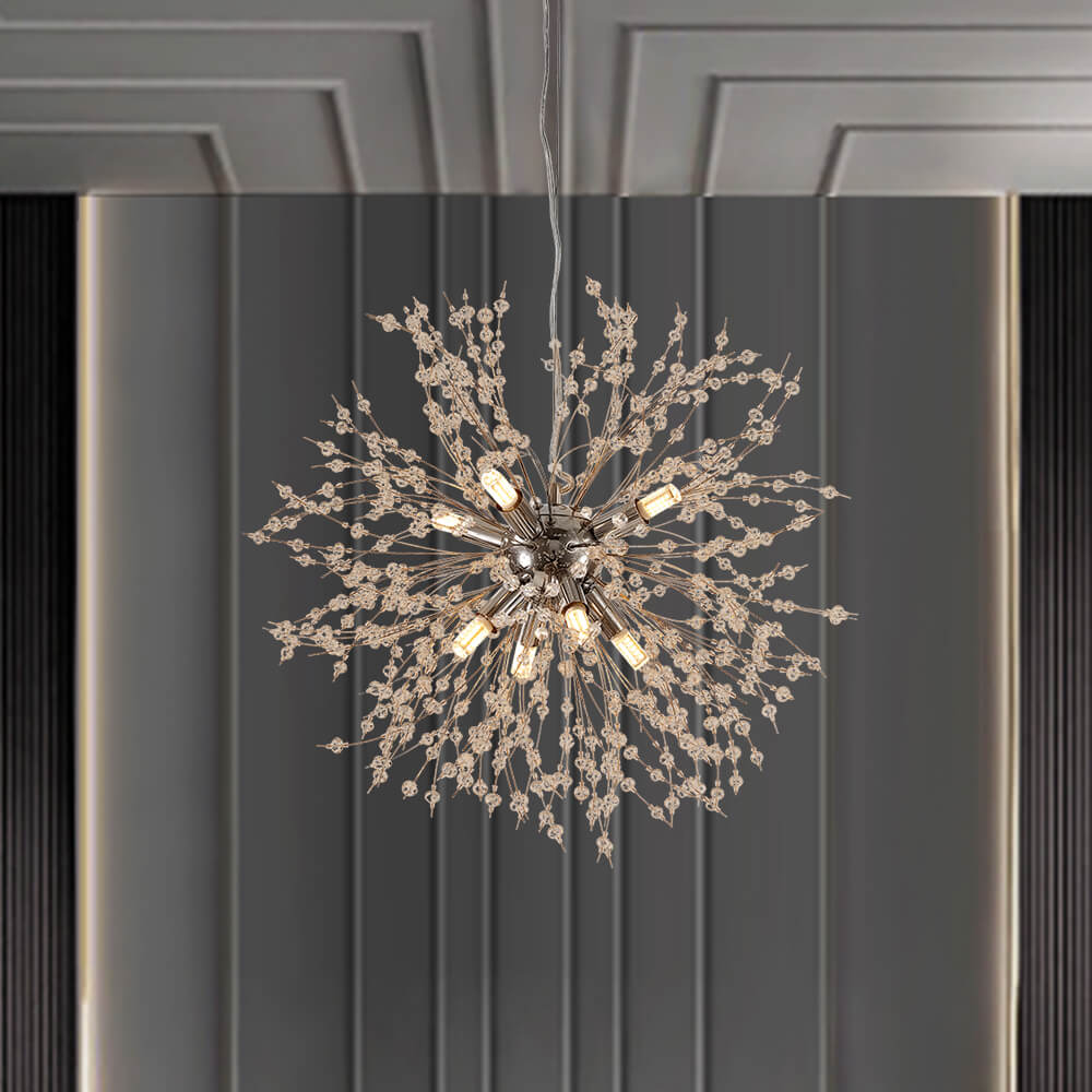 8-Light Crystal Sputnik Chandelier – view 9 | BROKLEN