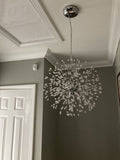 8-Light Crystal Sputnik Chandelier – view 4 | BROKLEN