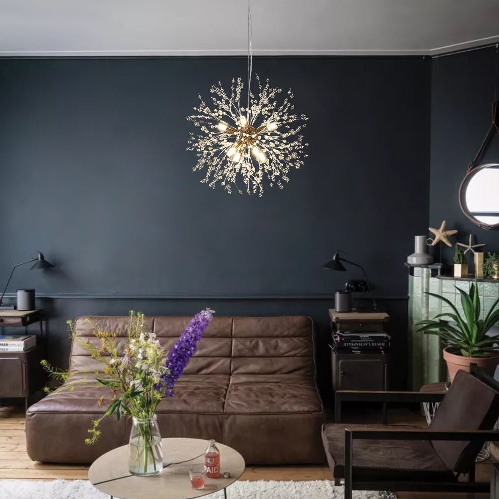 8-Light Crystal Sputnik Chandelier – view 6 | BROKLEN