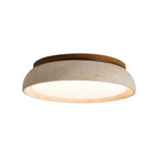 Travertine LED Ceiling Light – Japandi