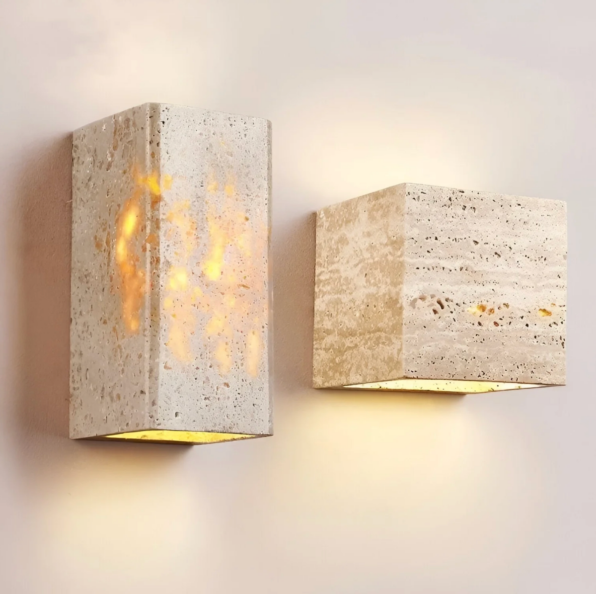 Travertine Wall Light Natural Stone Sconce