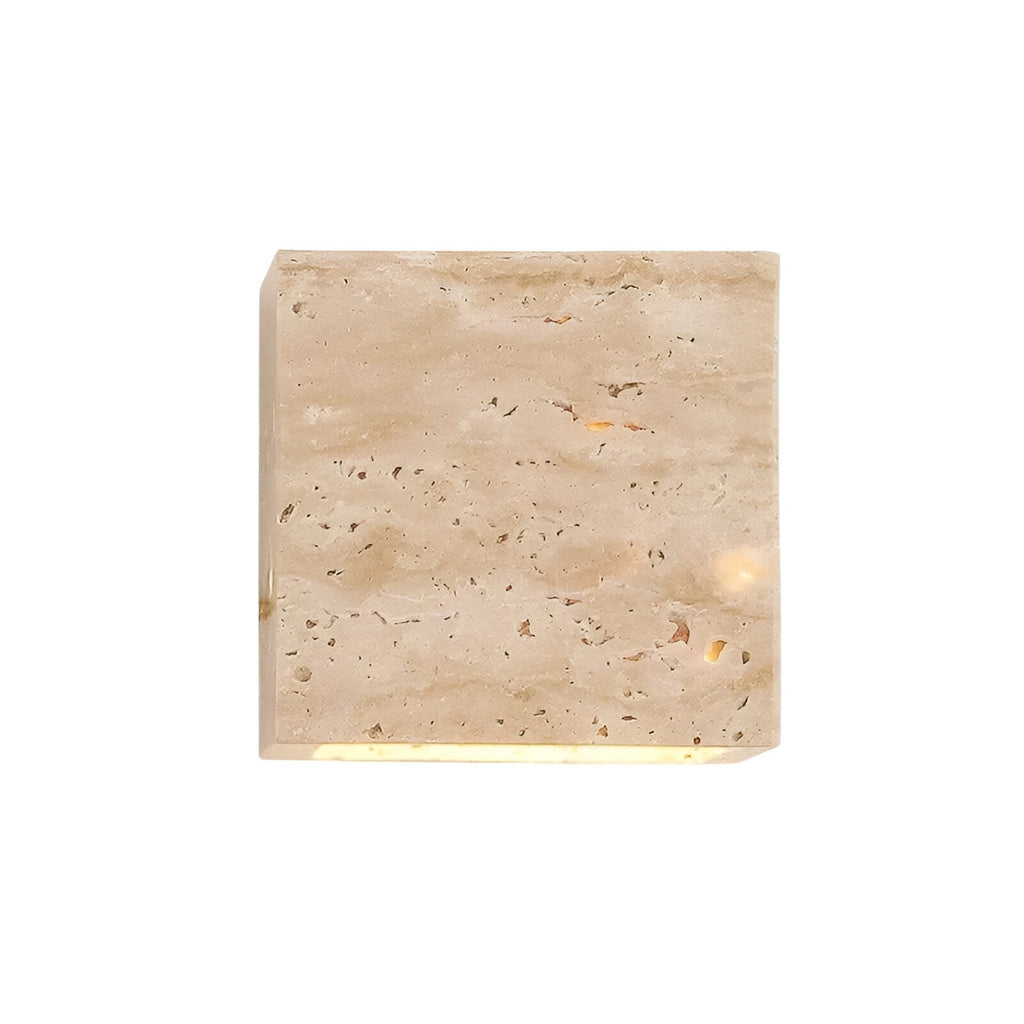 Japandi Travertine Up & Down Wall Light – Indoor & Outdoor