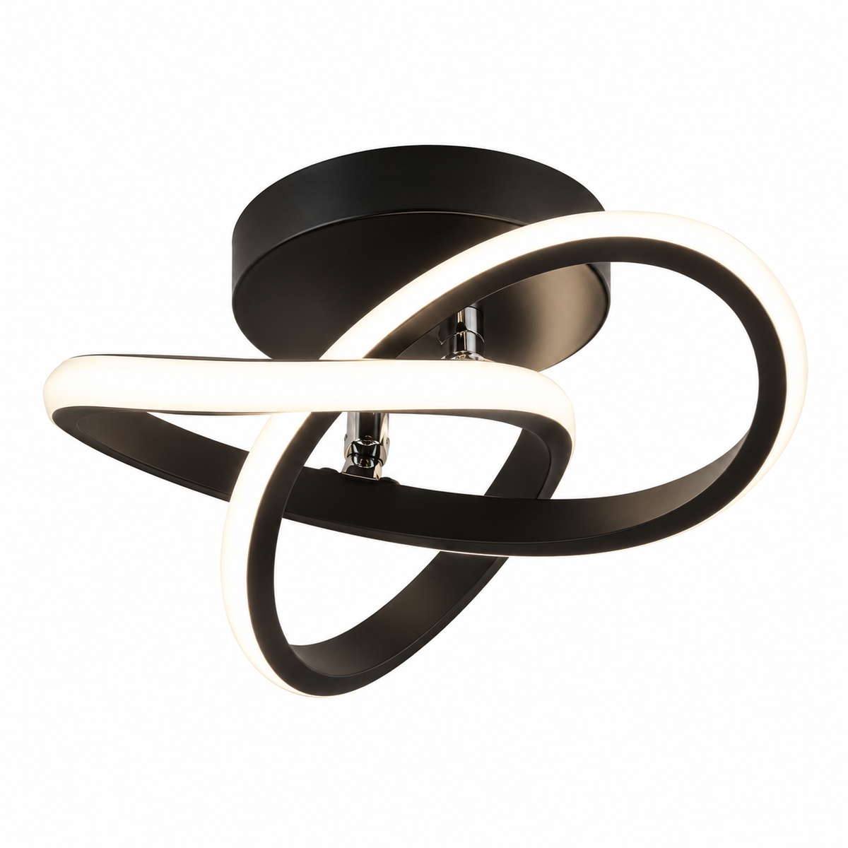 Modern Twisted Ring LED Ceiling Light