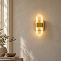 LED Headboard Wall Light, Ribbed Acrylic Loops, Warm Light