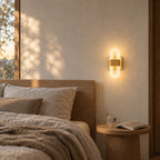 LED Headboard Wall Light, Ribbed Acrylic Loops, Warm Light – view 10 | BROKLEN