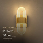 LED Headboard Wall Light, Ribbed Acrylic Loops, Warm Light – view 5 | BROKLEN