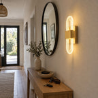 LED Headboard Wall Light, Ribbed Acrylic Loops, Warm Light – view 8 | BROKLEN