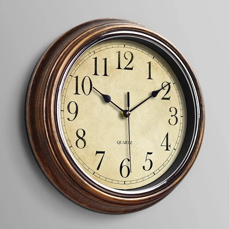 Vintage Style Wall Clock with Silent Movement