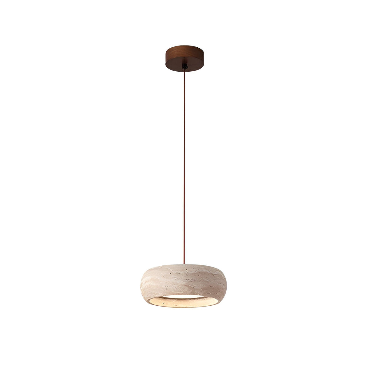 Wabi-Sabi Travertine Pendant Light