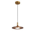 Nordic Walnut-Effect Pendant Light