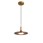 Nordic Walnut-Effect Pendant Light