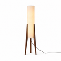 Japandi Walnut Floor Lamp – Solid Wood