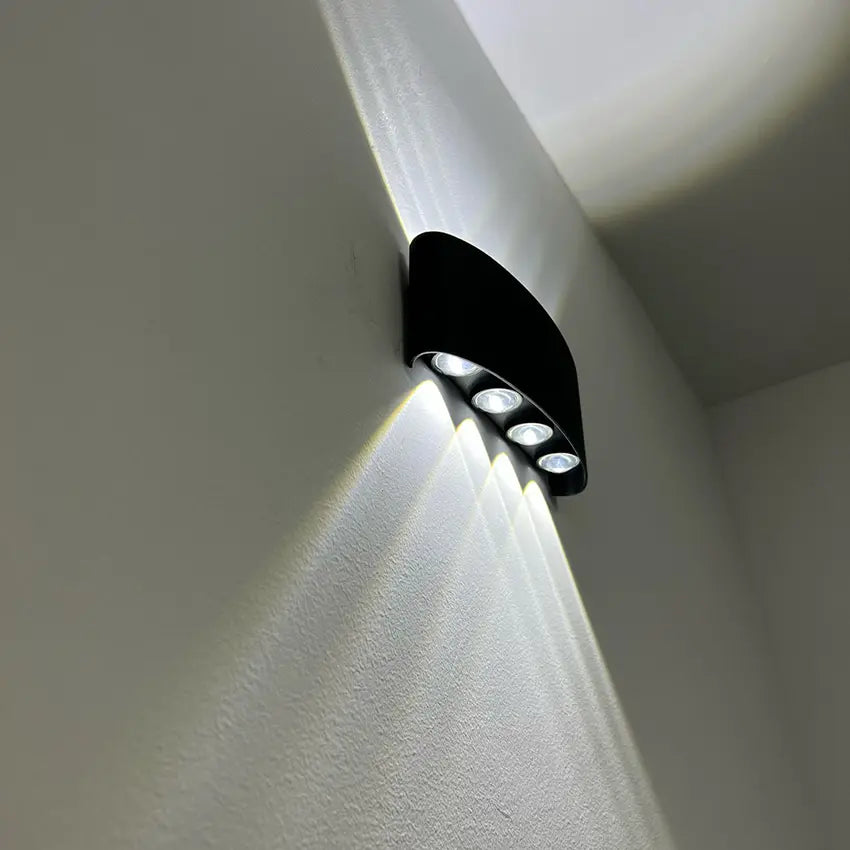Geometric Up-Down LED Outdoor Wall Light – view 4 | BROKLEN