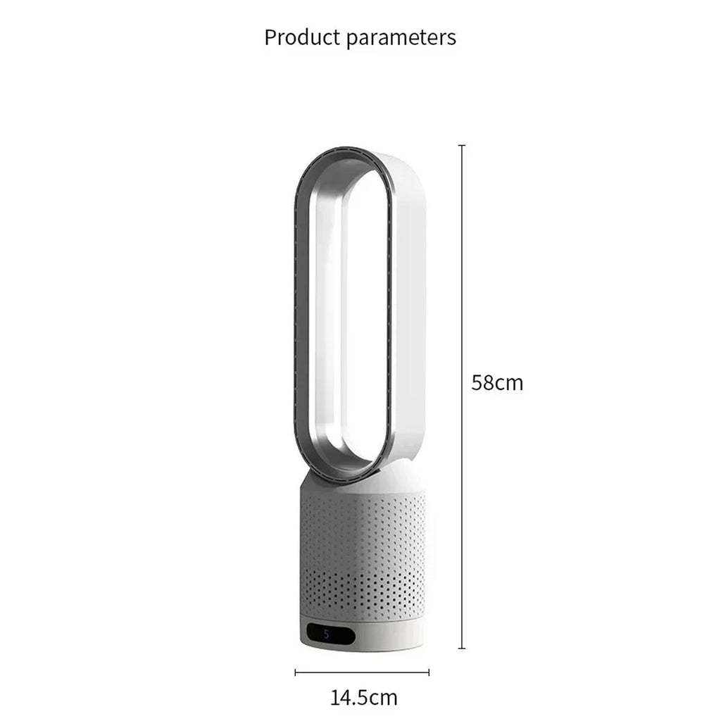 Whisparu Quiet Room Fan – Whole-Room Air Circulator, Full-Angle Oscillation & Whisper-Quiet Operation Mode
