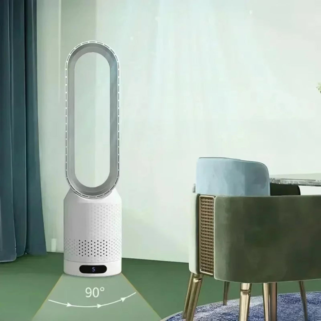 Whisparu Quiet Room Fan – Whole-Room Air Circulator, Full-Angle Oscillation & Whisper-Quiet Operation Mode
