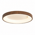 Round Wood-Grain LED Ceiling Light