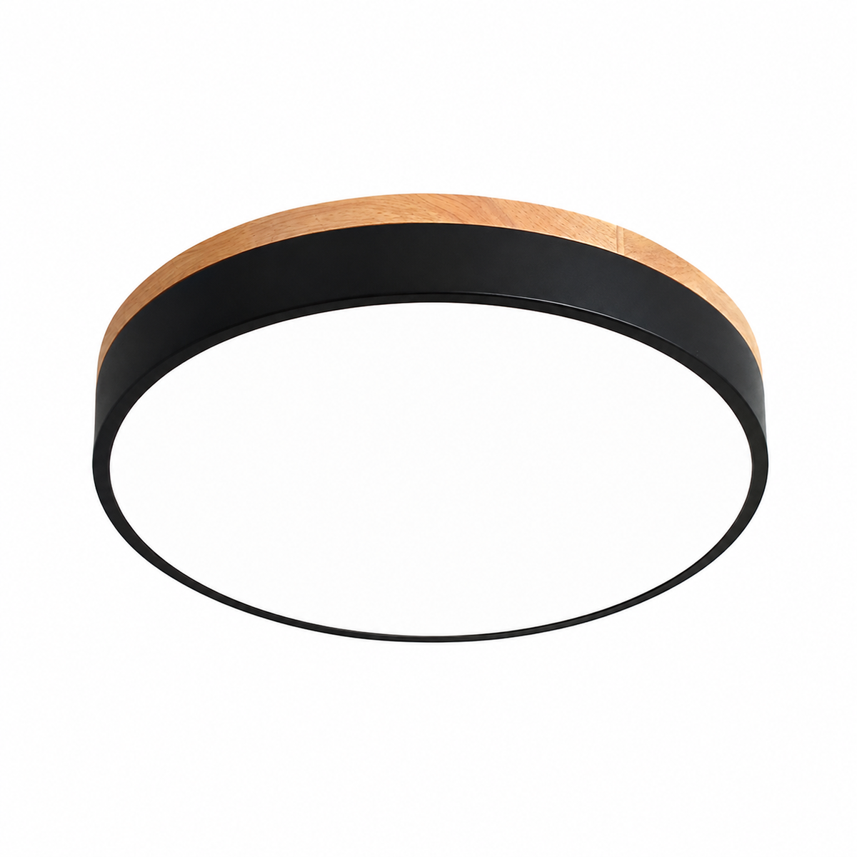Nordic Minimalist Wood & Metal LED Ceiling Light