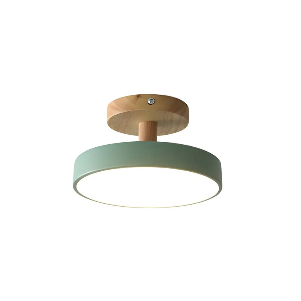 Scandinavian Wood & Metal LED Ceiling Light