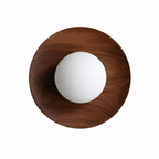 Nordic Wood-Tone LED Wall Light