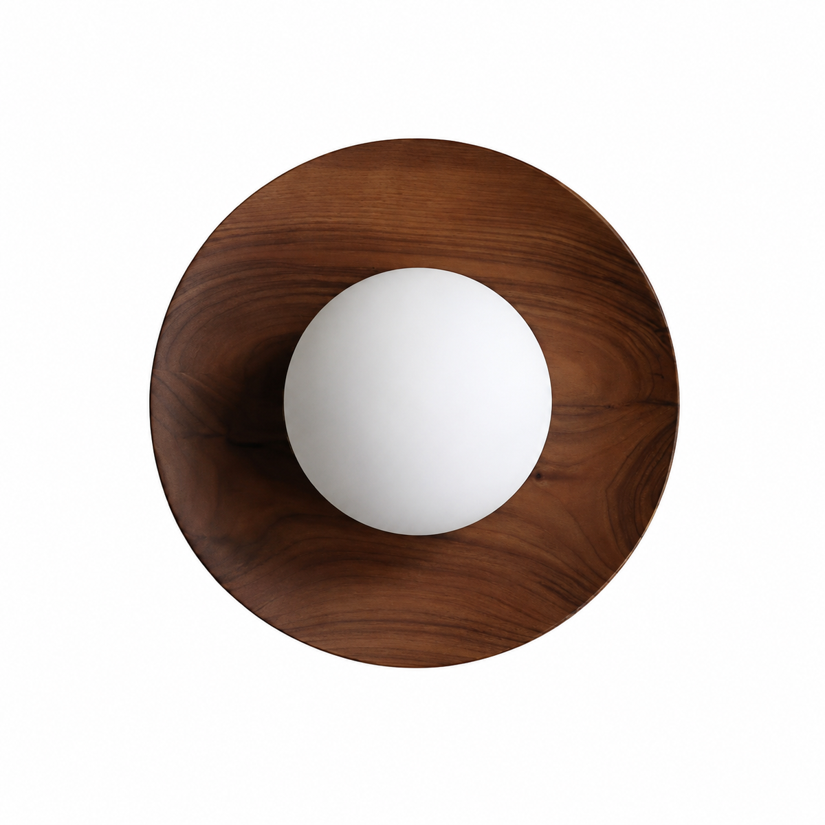 Nordic Wood-Tone LED Wall Light
